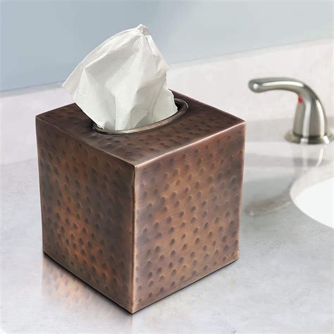 hammered metal tissue box|monarch abode tissue box holder.